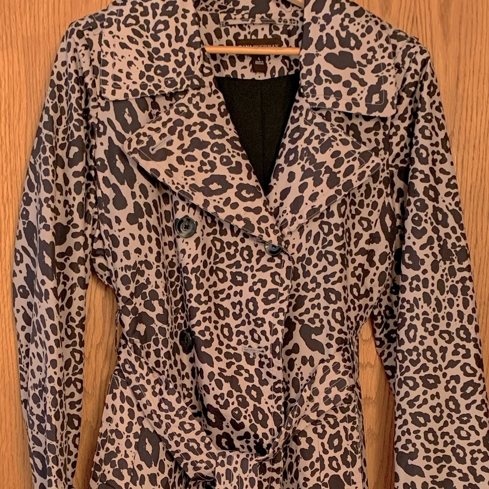 Woman’s overcoat, cheetah print, new, never worn, with tags, Large
